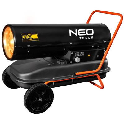 Neo Tools Теплова гармата дизель/гас, прямого нагріву, 30кВт, 420м кв, 750м куб/год, колеса, IPX4, чорний