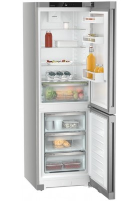 Liebherr Холодильник з нижн. мороз., 185.5x59.7х67.5, холод.відд.-225л, мороз.відд.-94л, 2дв., А, NF, диспл внутр., сірий
