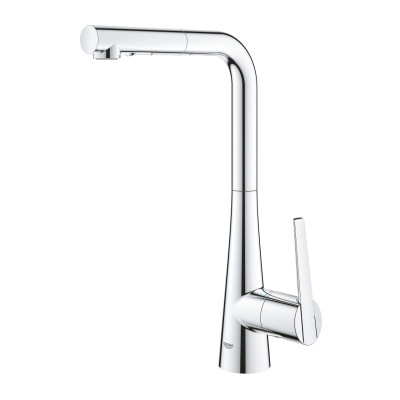 Grohe Змішувач для кухні Scala, довж.виливу - 205мм, поворотний/витяжний, 1важіль, хром