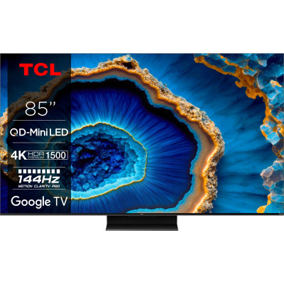 TCL Телевізор 85" MiniLED 4K 144Hz Smart Google TV Titan ONKYO sound