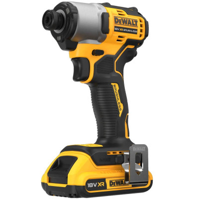 DeWALT Шурупокрут ударний акумуляторний DeWalt XR Li-Ion 18В акб 2х2А·год 192Нм 3200об/хв 4200уд/хв кейс TSTAK, ЗП 0.88кг
