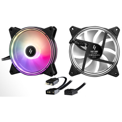 Chieftec Корпусний вентилятор Chieftronic NOVA ARGB, 120мм, 1600rpm, 4pin PWM+3pin ARGB, 24dBa