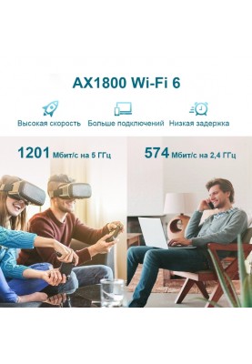 TP-Link Повторювач Wi-Fi сигналу RE605X AX1800 1хGE ext. ant x2 OneMesh