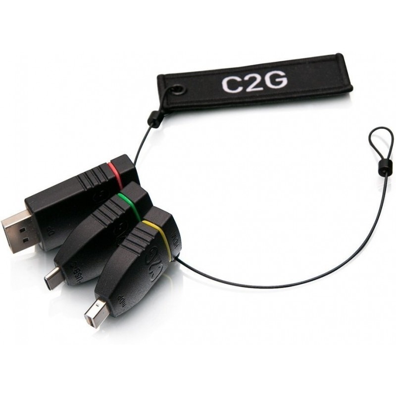 C2G Комплект перехідників C2G Adapter Ring HDMI на mini DP DP USB-C