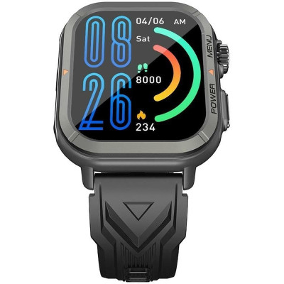 Blackview Смарт-годинник W30 50мм, 1.91", 320*380, TFT, BT 5.3, 128МБ, чорний