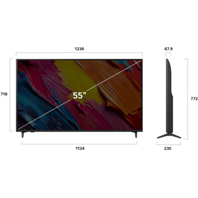 LG Телевізор 55` QNED 4K 60Hz Smart WebOS Black