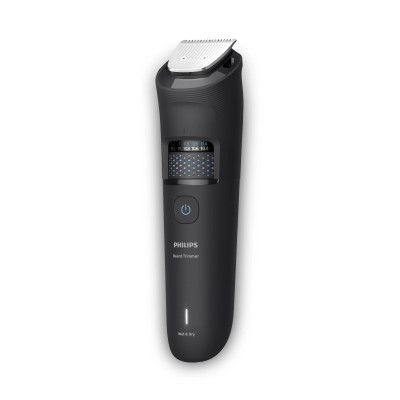 Philips Тример Philips Series 5000, для бороди і вусів, акум., сталь, чорний