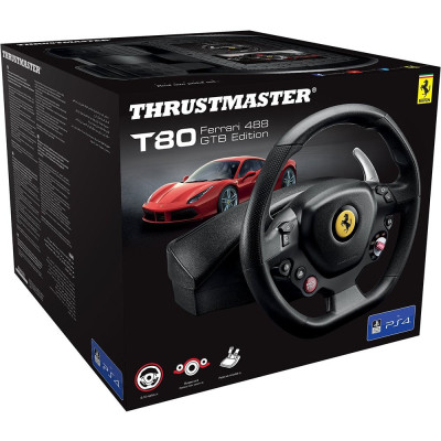 Thrustmaster Кермо і педалі для PC/PS4/PS5 T80 FERRARI 488 GTB EDITION