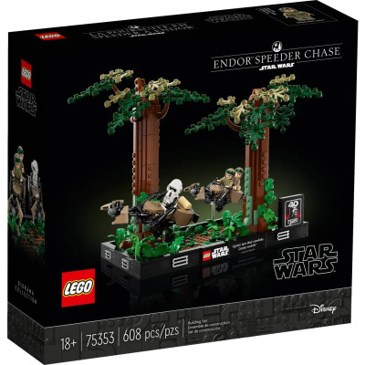 LEGO Конструктор Star Wars Діорама «Погоня на спідері на Ендорі»