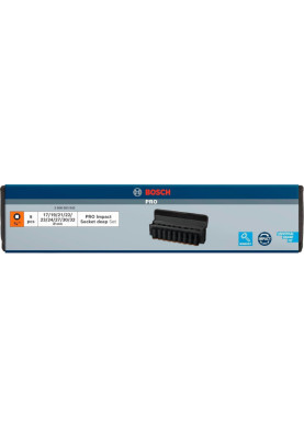 Bosch Набір ударних торцевих головок Professional Deep 9шт 3/4"