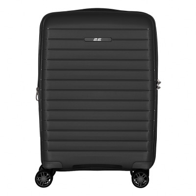 2E Валіза, Aero, поліпропілен, мала, 35/44 л, TSA, 4 колеса, EXP, чорна 2E Валіза, Aero, поліпропілен, мала, 35/44 л, TSA, 4 колеса, EXP, чорна