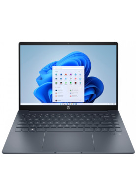 HP Ноутбук Pavilion Plus 14-eh1001ua 14" 2.8K OLED, Intel i7-1355U, 16GB, F1024GB, NVD2050-4, DOS, синій