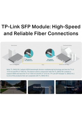 TP-Link Трансивер SFP TL-SM321B-2 1x1000BaseBX, SM, WDM, 2km LC