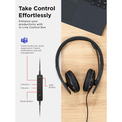 Lenovo Гарнітура Wired ANC Headset Gen 2 (Teams)