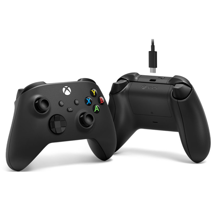 Microsoft Геймпад Xbox BT, Carbon Black (USB cable)