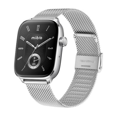Mibro Смарт-годинник Fit 44мм, 1.75", 390x450, AMOLED, BT 5.3, GPS, 2 ATM, сріблястий