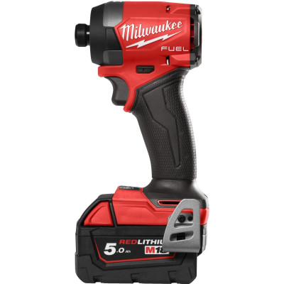 Milwaukee Набір із двох акумуляторних інструментів Milwaukee M18 M18FPP2A3-502X шурупокрут-дриль M18 FPD3-0X гвинтоверт ударний M18 FID3-0X акб М18 1х5А·год ЗП M12-18FC TURBO кейс