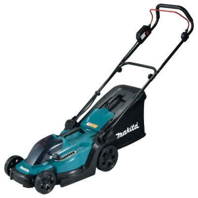 Makita Газонокосарка акумуляторна DLM330Z, 18В, 33 см, 450 м2, 30 л, 20 - 75 мм (8 позицій), 13.2 кг SOLO