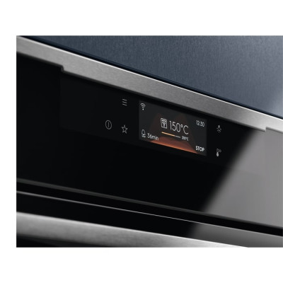 Electrolux Духовий шафа електричний, 70л, А++, пара, дисплей, конвекція, ф-ція пароварки, телескопічні напрямні, чорний