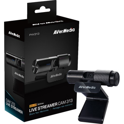 AVerMedia Веб-камера Live Streamer CAM 313 1080p30, fixed focus, black