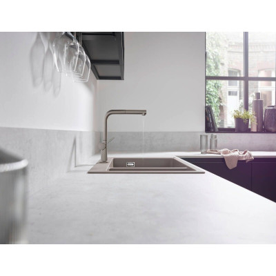 Hansgrohe Змішувач для кухні Talis M54, довж.виливу - 215мм, витяжний, 1важіль, KM270sBox, матовий чорний