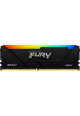 Kingston Пам'ять ПК DDR4 16GB KIT (8GBx2) 2666 FURY Beast RGB