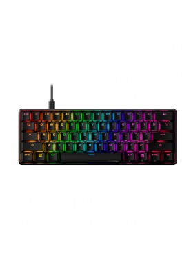 HyperX Клавіатура механічна Alloy Origins 60 61key, Red, USB-A, EN/UA, RGB, чорний