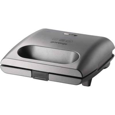 Gorenje Міні-гриль Gorenje 700Вт, алюміній, 1 пластина-гриль, корпус-пластик+метал, сірий