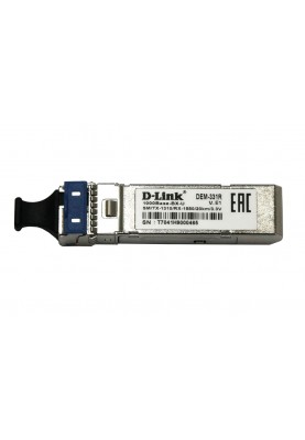 D-Link SFP-Трансівер 331R/20KM 1x1000Base-BX-U, WDM, SM, 20км, LC