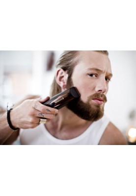 Remington Тример Beard Kit, для бороди і вусів, акум., насадок-2, ножиці, щітка у компл., титан.напил., коричневий