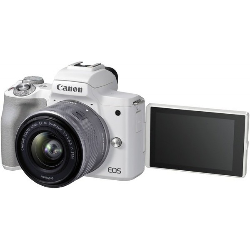 Canon Цифрова фотокамера EOS M50 Mk2 + 15-45 IS STM Kit White