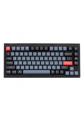 Keychron Клавиатура V1 84 Key QMK Gateron G PRO Brown Hot-Swap RGB Frosted Black