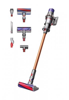 Dyson Пилосос безпровідний V10 Absolute 525Вт, конт пил -0.76л, автон. робота до 60хв, турборежим, сіро-мідний