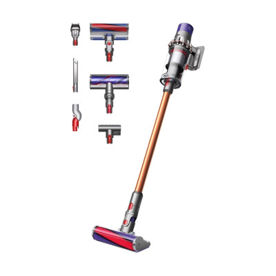 Dyson Пилосос безпровідний V10 Absolute 525Вт, конт пилок -0.76л, автон. робота до 60хв, турборежум, сіро-мідний