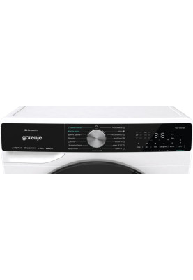 Gorenje Пральна машина фронтальна, 10кг, 1400, A+++, 60см, дисплей, інвертор, пара, Wi-Fi, підсвітка барабану, білий