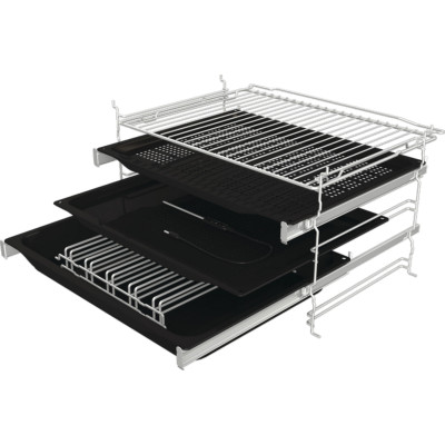 Gorenje Духова шафа електрична, 77л, A+, пара, дисплей, готування на різних рівнях, піроліз, білий