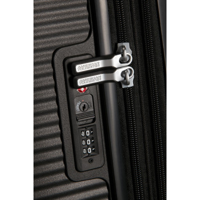 American Tourister Валіза American Tourister, Soundbox, поліпропілен, середня, 67см, 71.5/81л, TSA, 4 колеса, EXP, чорний