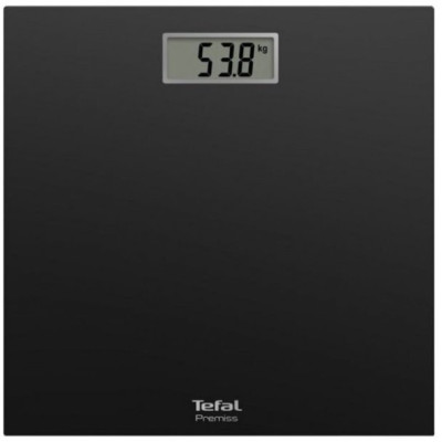 Tefal Ваги підлогові Premiss, 150кг, CR2032x1 в комплекті, скло, чорний