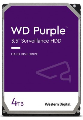 WD Жорсткий диск 4TB 3.5" 256MB SATA Purple Surveillance