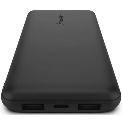 Belkin Портативний зарядний пристрій 10000mAh, 15W USB-C IN/OUT,MICROUSB IN,USB-A OUT, black