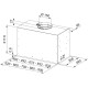 Franke Витяжка вбудовувана, 70см, 1250м.куб/год, Box Flush Basic FBFE BK A70, чорний