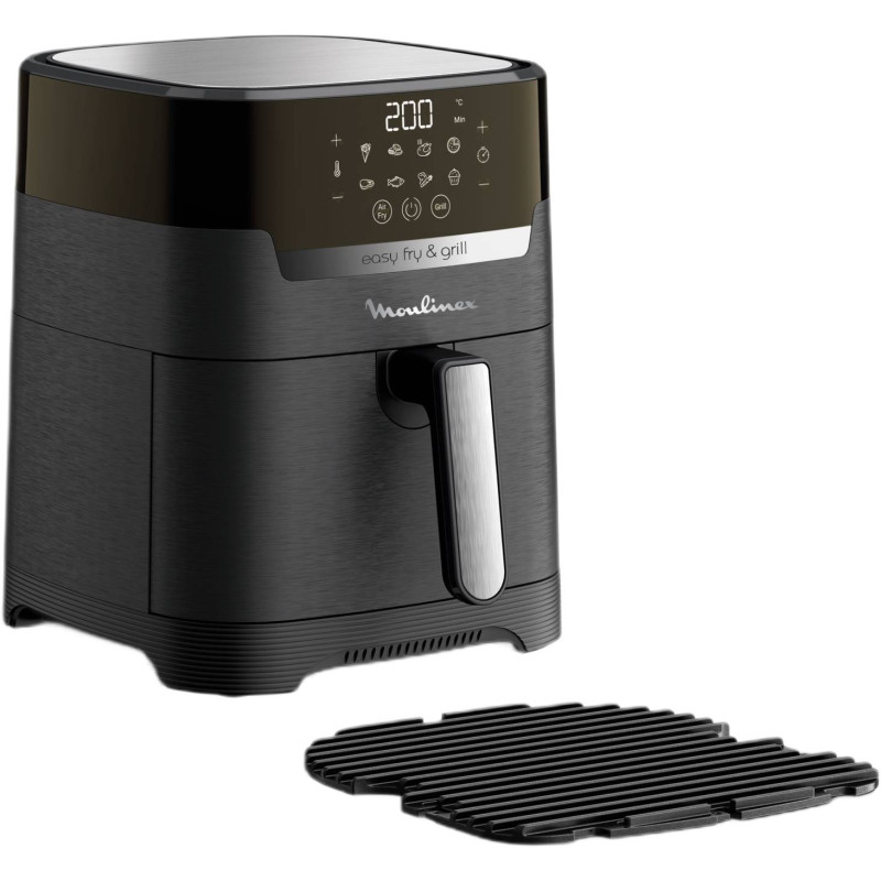 Moulinex Мультипіч EasyFry&Grill Precision, 1550Вт, чаша-4.2л, сенсорне керув., пластик, чорний