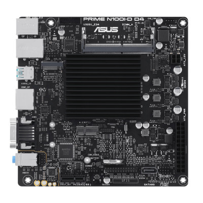 ASUS Материнська плата PRIME N100I-D D4-CSM CPU Intel N100 Quad-Core 2.0GHz 1xDDR4 SO-DIMM D-Sub HDMI DP Com mITX