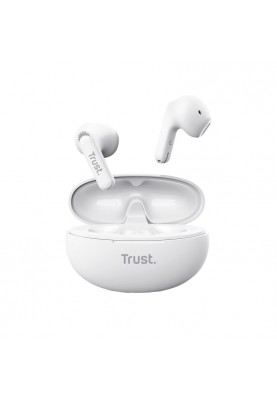 Trust Навушники TWS Yavi Earphones BT 5.3, ENC, SBC, Mic, Білий