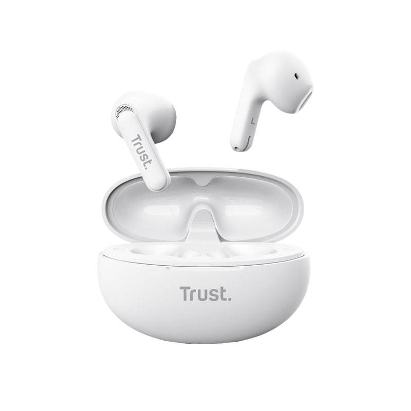 Trust Навушники TWS Yavi Earphones BT 5.3, ENC, SBC, Mic, Білий