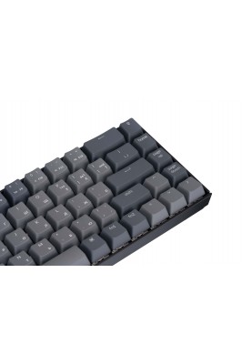 Keychron Клавіатура механічна K6 68Key, Gateron G Pro Blue, BT/USB-A, EN/UKR, White LED, Black