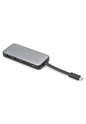 Digitus Док-станція USB-C > HDMI/2xUSB-A/USB-C/SD/MicroSD/RJ54, Travel