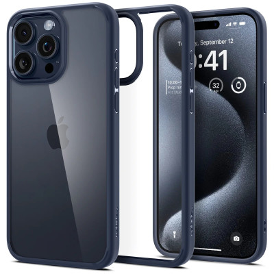 Spigen Чохол для Apple iPhone 15 Pro Max Ultra Hybrid, Navy Blue