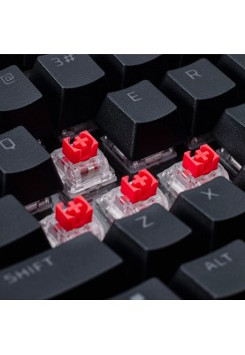 HyperX Клавіатура механічна Alloy Rise 75key, Red, USB-A, EN/UA, RGB, чорний