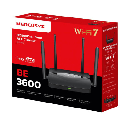 Mercusys Маршрутизатор MR25BE BE3600, 3x GE LAN, 1x GE WAN, MESH